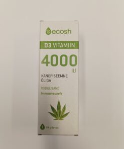 VITAMIIN D3, 4000-IU tilk,kanepiõliga 10ml